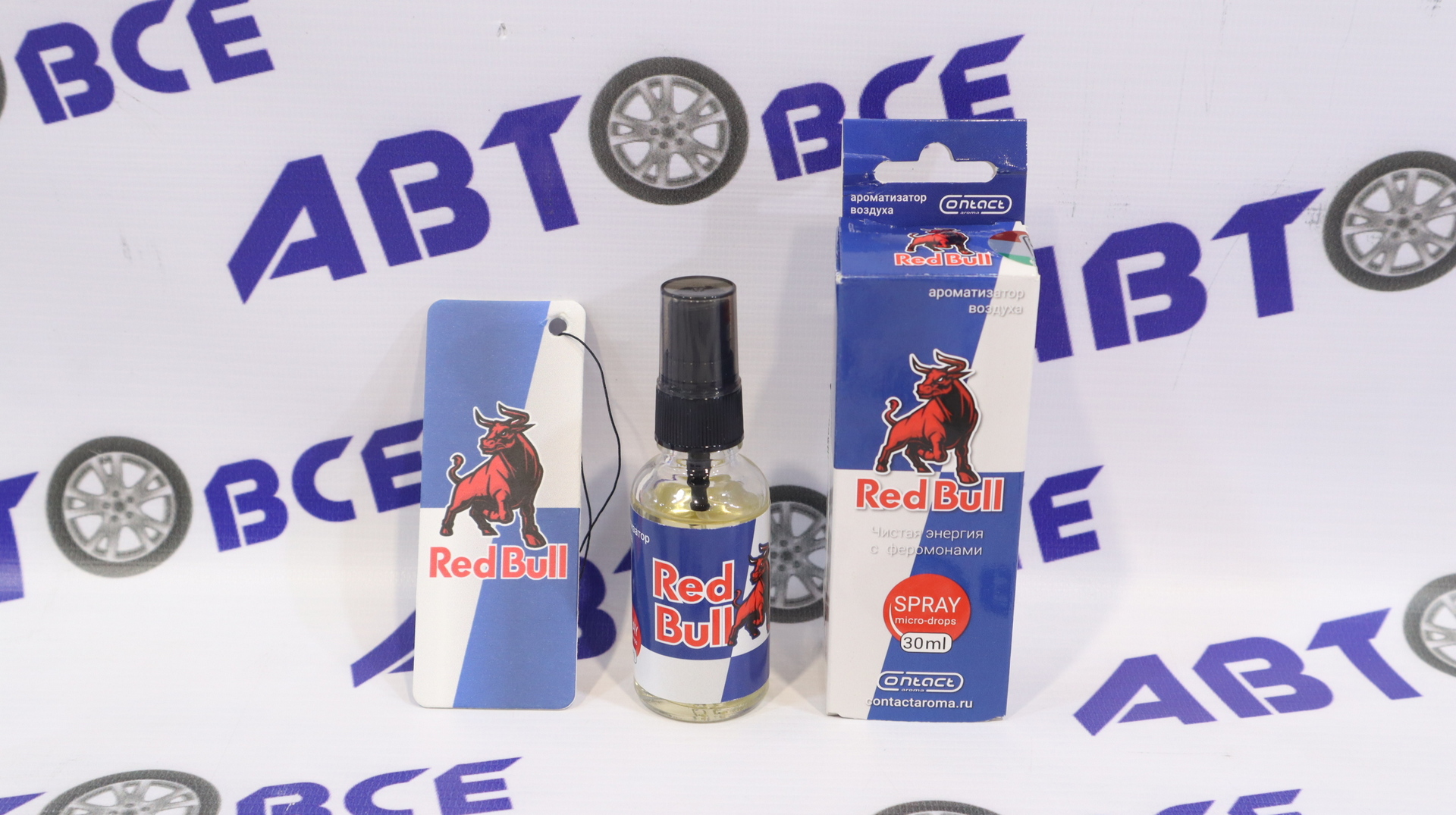 Ароматизатор (освежитель) Contact Спрей (с пропиткой) С феромонами SEX RED  BULL - Аксессуары